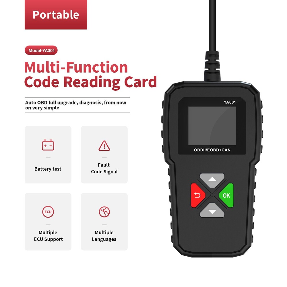 Automotive OBD Code Reader OBD2 Scanner Car Check Engine Fault Diagnostic Tool