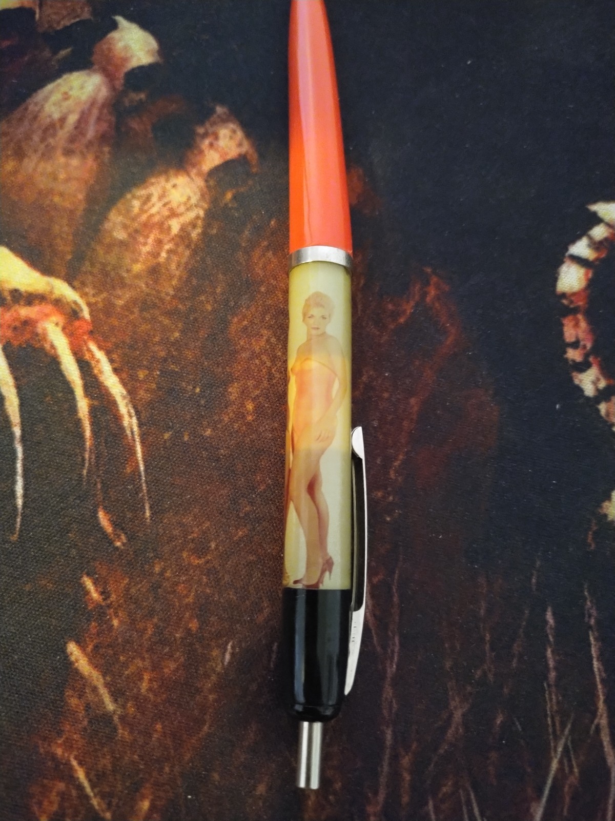 Vintage Stripper Naked Lady Floaty Pen & Pencil Made in Denmark