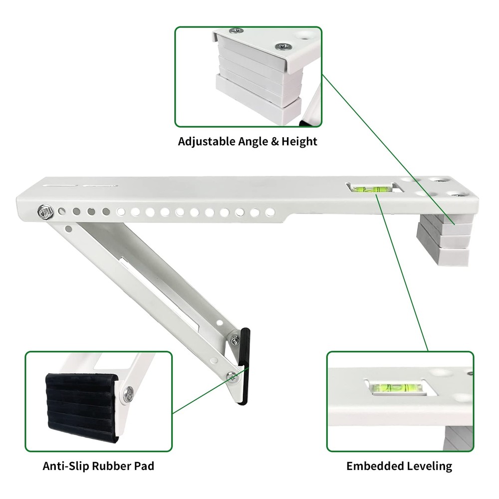 Window Air Conditioner Mounting Support Bracket, Universal AC Unit Window Sta...