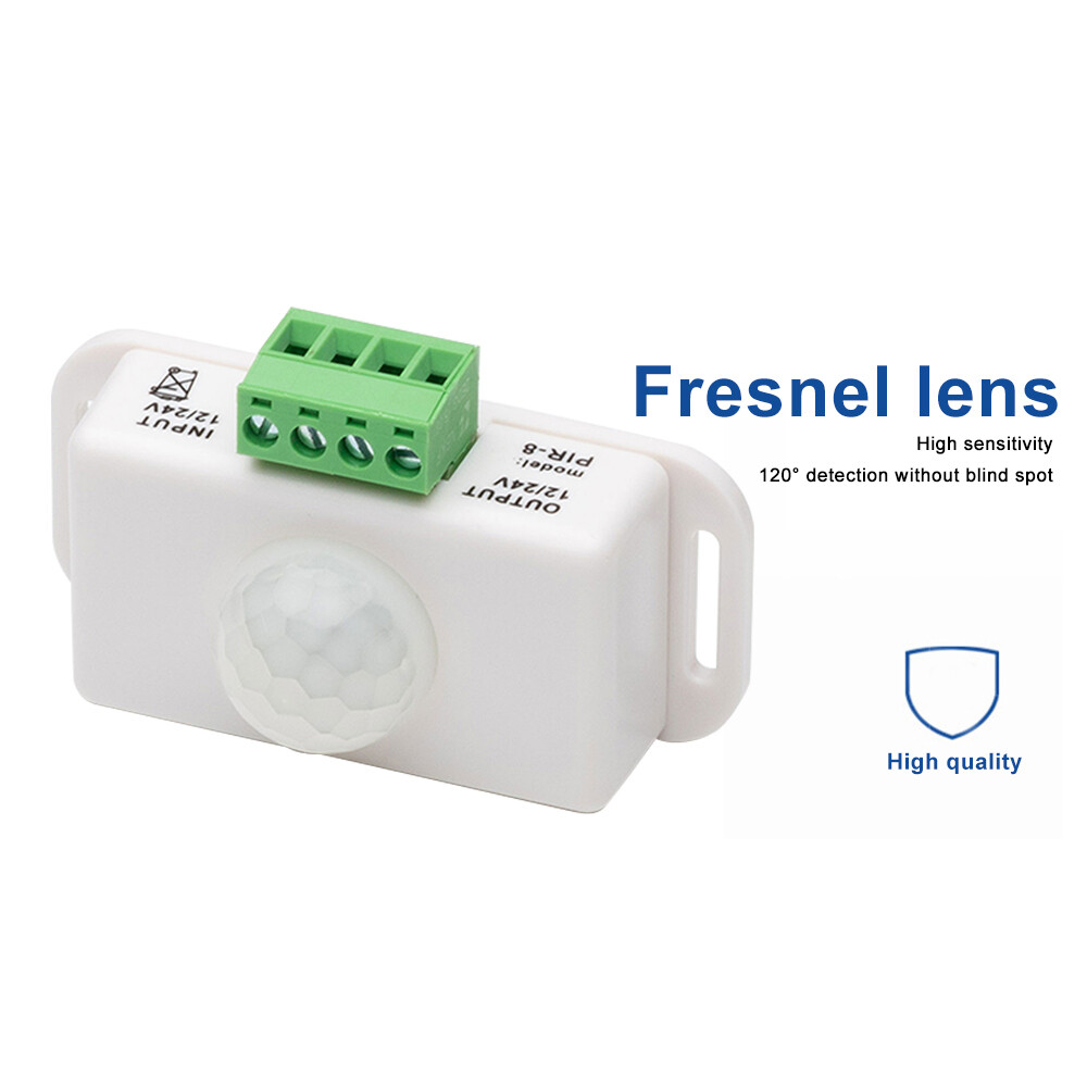 Automatic DC 12V-24V 6A/8A Infrared PIR Motion Sensor Switch For LED Strip Light