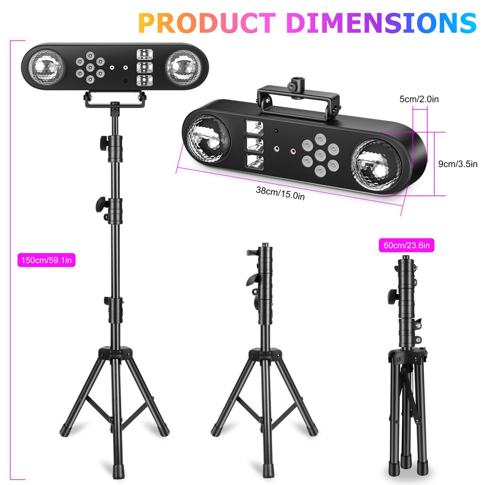 Multi Function Lighting Stand System with LED Laser Strobe UV for Bar Party