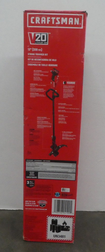 CRAFTSMAN V20 13" String Trimmer Kit CMCST901M1