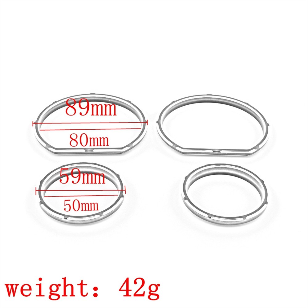 4x Black Instrument Panel Bezel For Harley Electra Glide Tri Glide 2014+