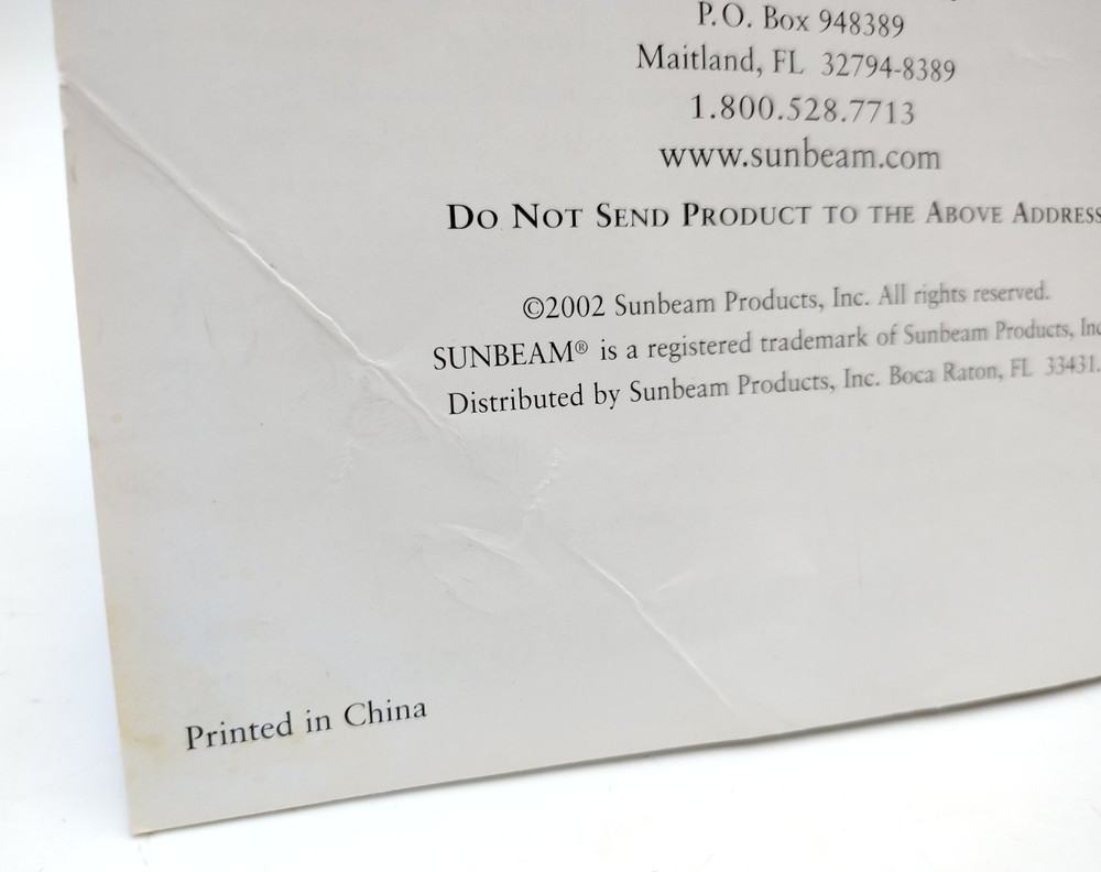 Sunbeam 5895 Bread Maker REPLACEMENT USER MANUAL Recipe Book - 20pg Instructions