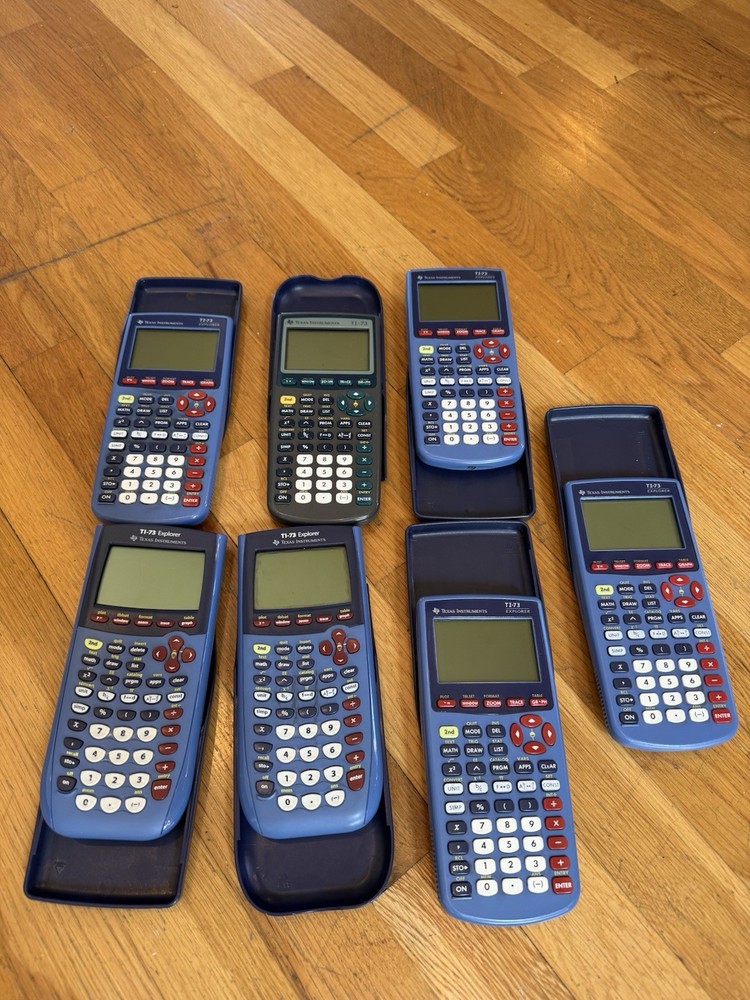 TI-73 Explorer Graphing Calculators 7 Working 6 Non Working 13 Total