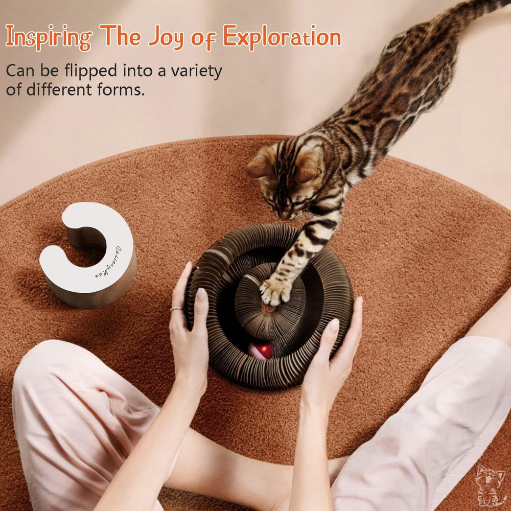 CusieryMax Cat Ball Adventure The Ultimate Interactive Mental & Single, Brown
