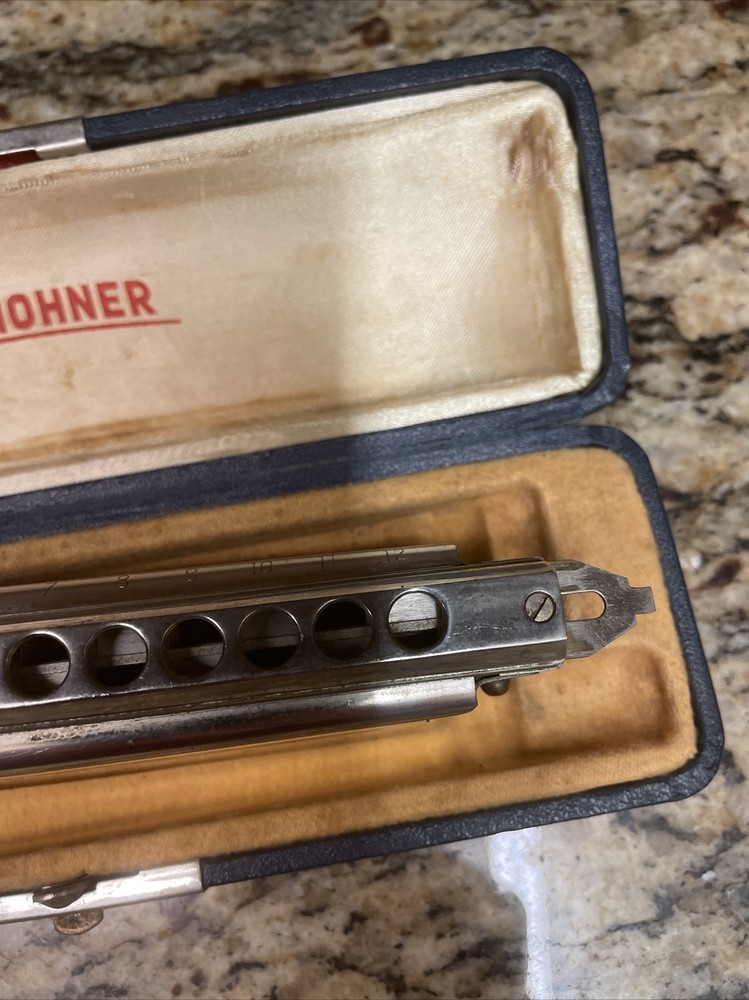M Hohner Professional 64Chromonica 4 Chromatic Octaves Harmonica In Case