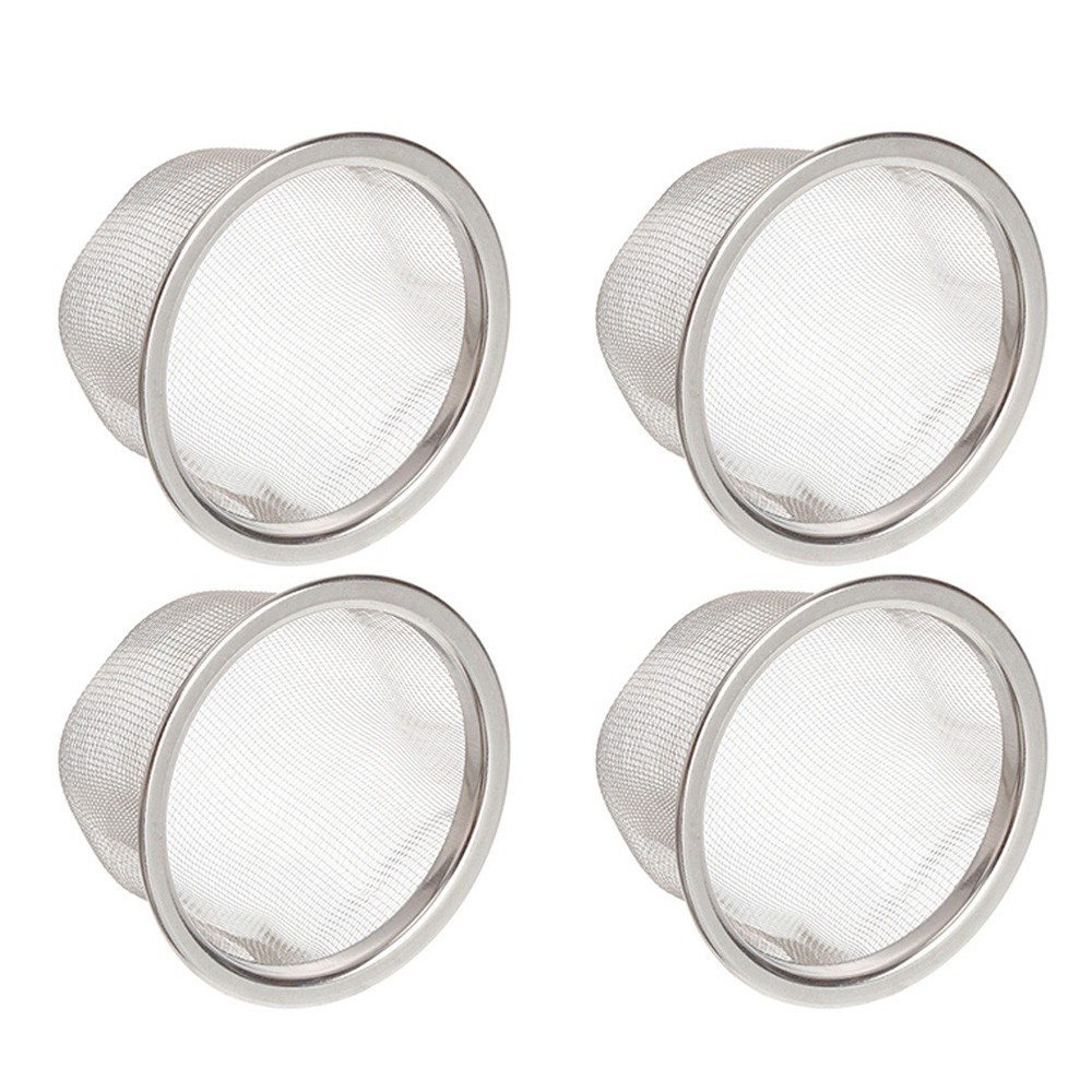 4 Pcs Pot Strainer Stainless Steel Tea Filter Teapot Replaceable Mesh Strainers
