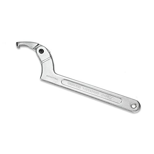 4-Piece Adjustable Spanner Wrench Set, Hook & C-Type Tool for Machines & Vehicle