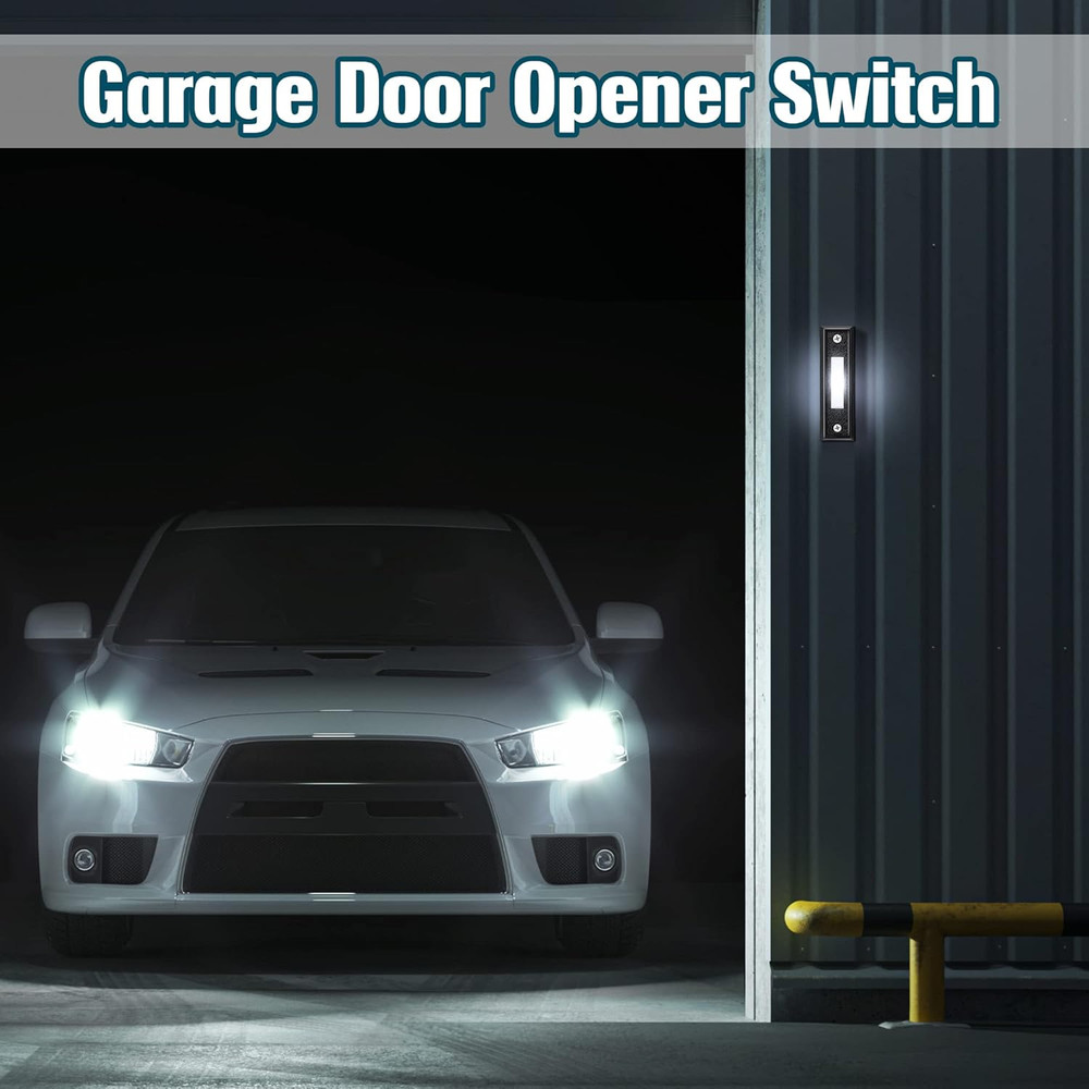 1 Piece Lighted Doorbell Button, Wired Doorbell Push Button, Replacement Wall Mo