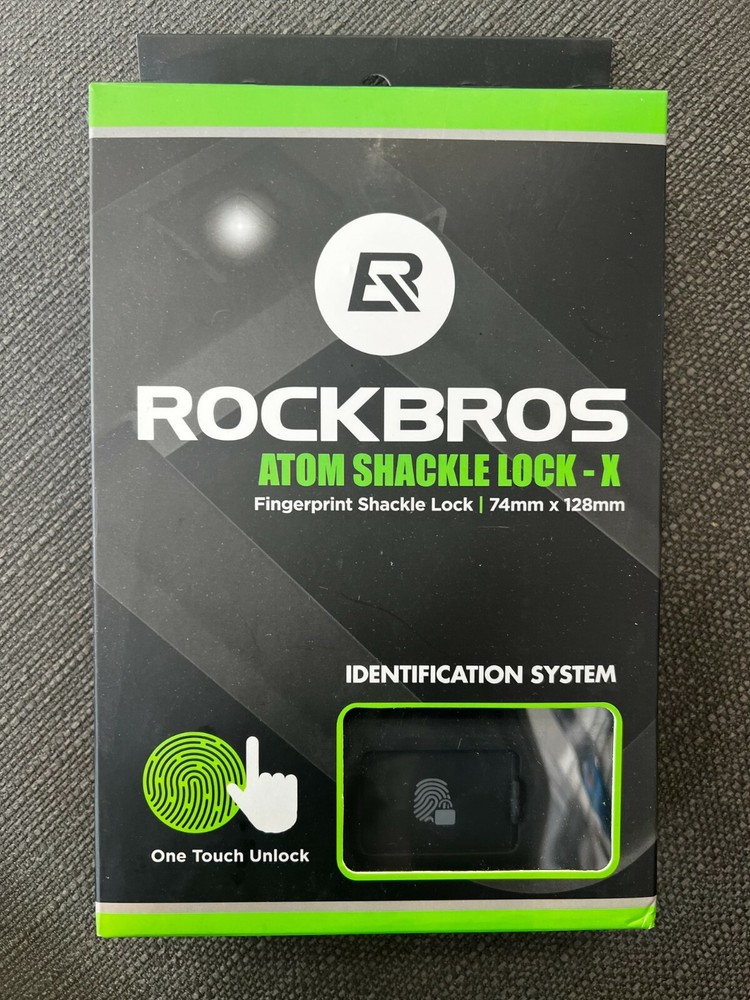Rockbros Atom Shackle Lock-X FINGERPRINT SYSTEM