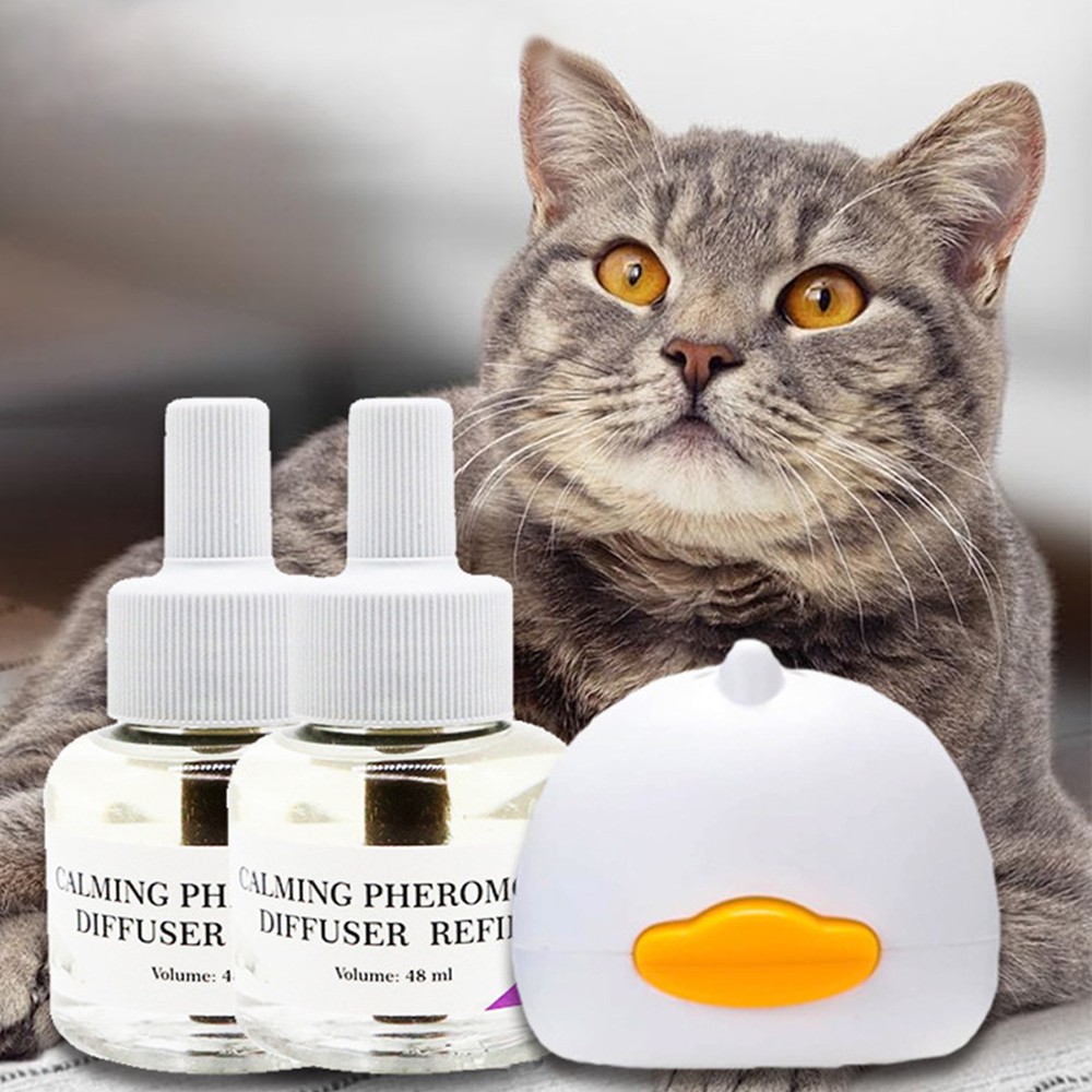 Cat Calming Diffuser Support Soothing Stress Heating Diffuser Cat Pheromones