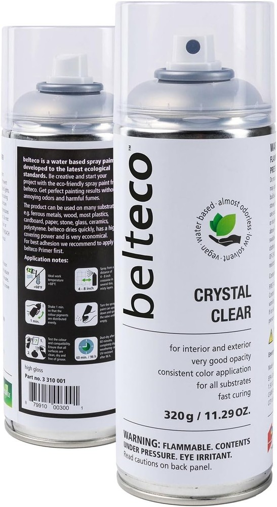 Crystal Clear Gloss Spray Paint | Eco-Friendly | High Coverage