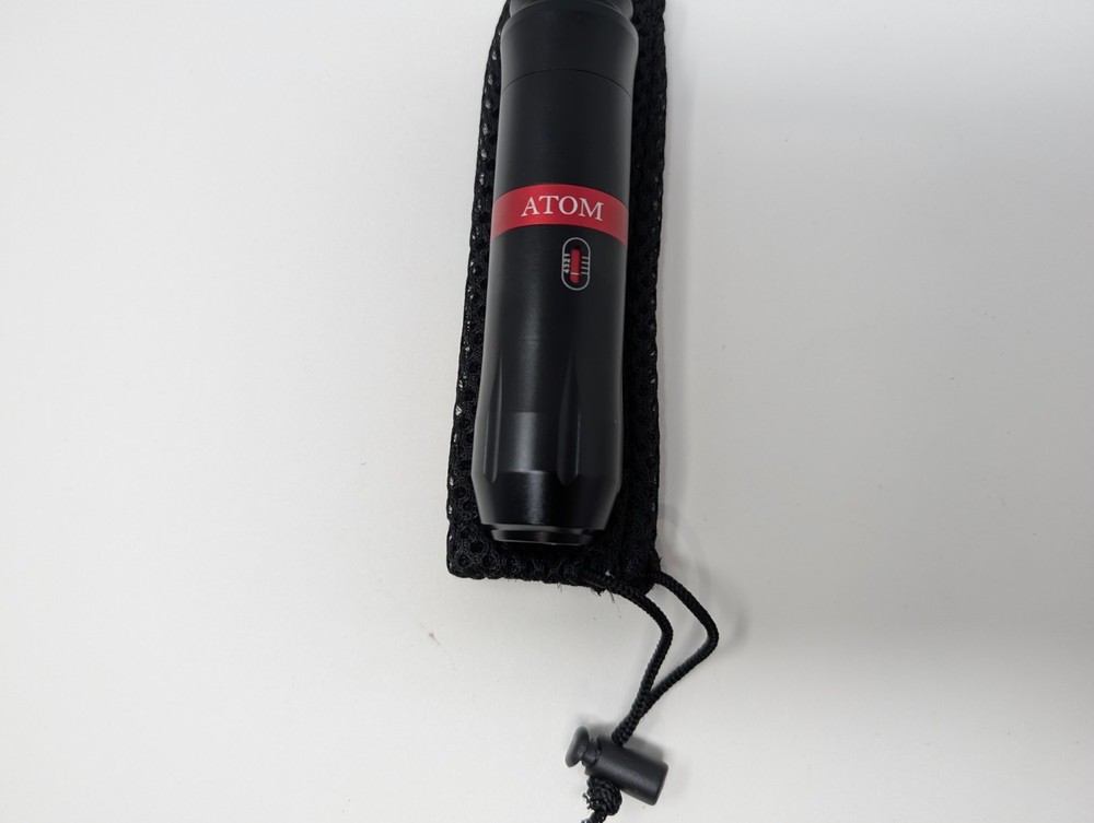 ATOM Wireless Tattoo Pen Machine Black Red w/ Pouch (M3)