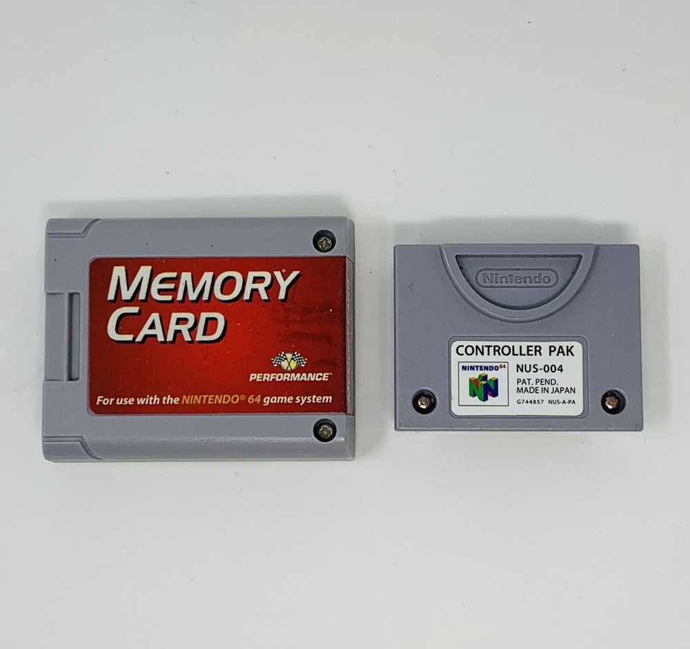 N64 Nintendo 64 Memory Card + Controller Pak Tested + Working! Performance