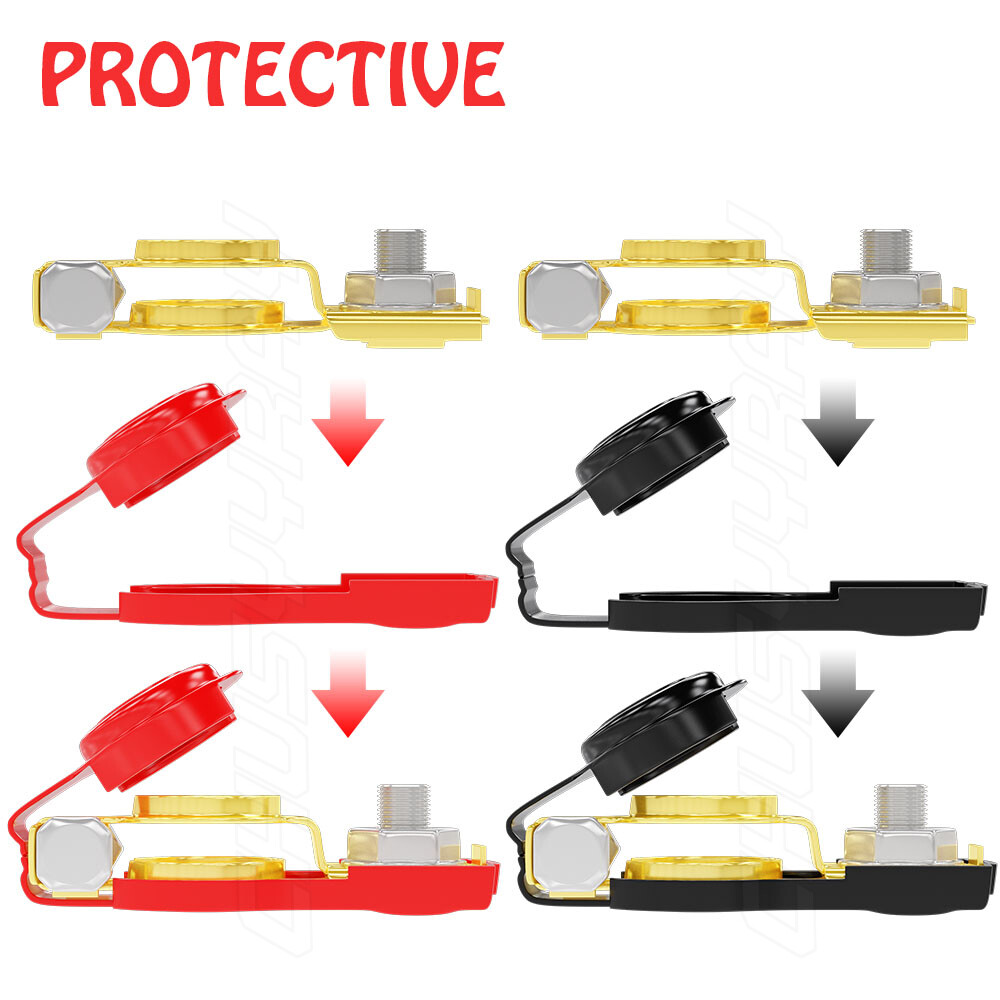 Replace Car Battery Terminal Clamp Clip Connector Adjustable Positive Negative