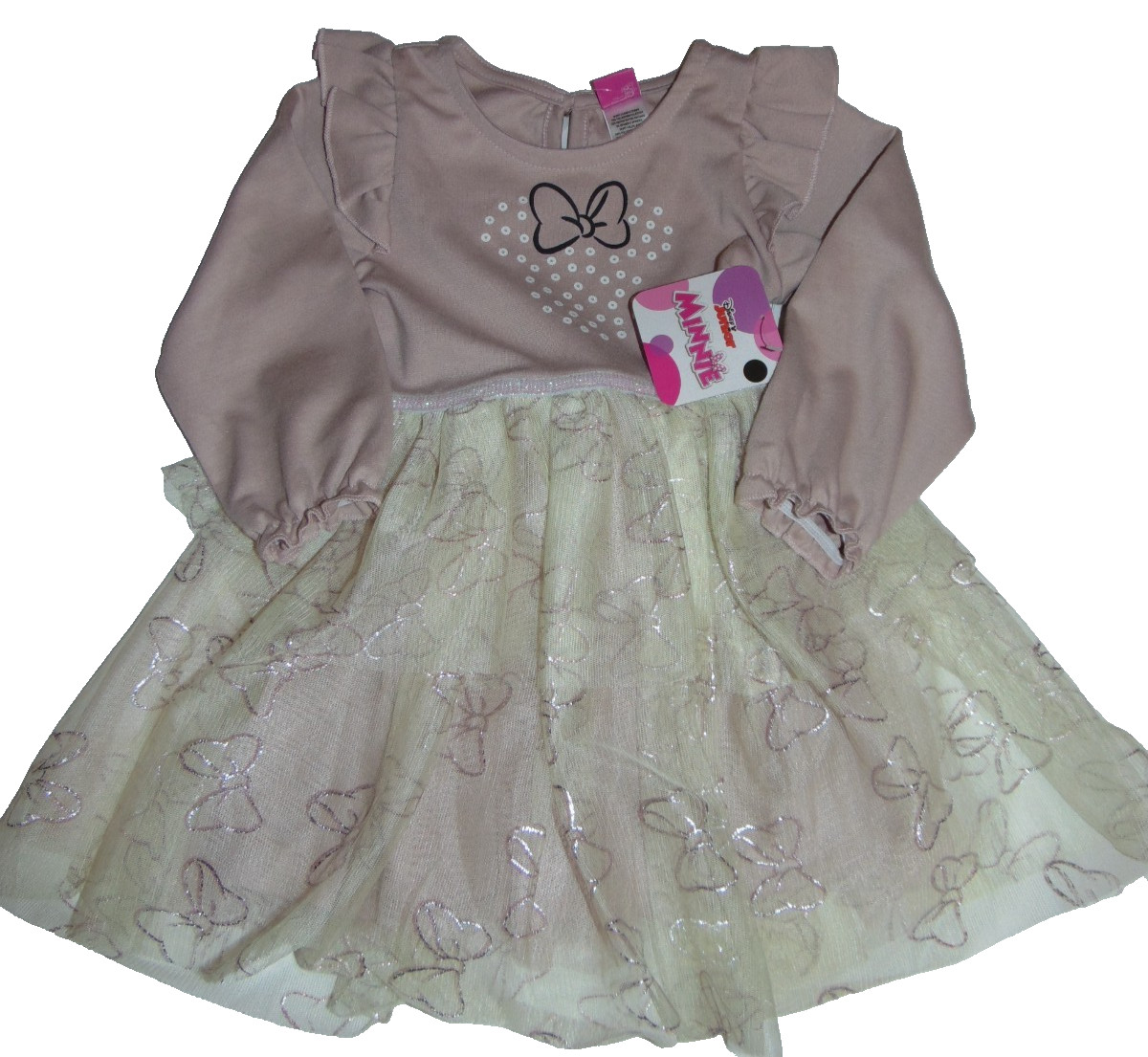 ~NWT Girls DISNEY'S MINNIE MOUSE Tutu Bow Dress! Size 2T Super Cute FS:)~