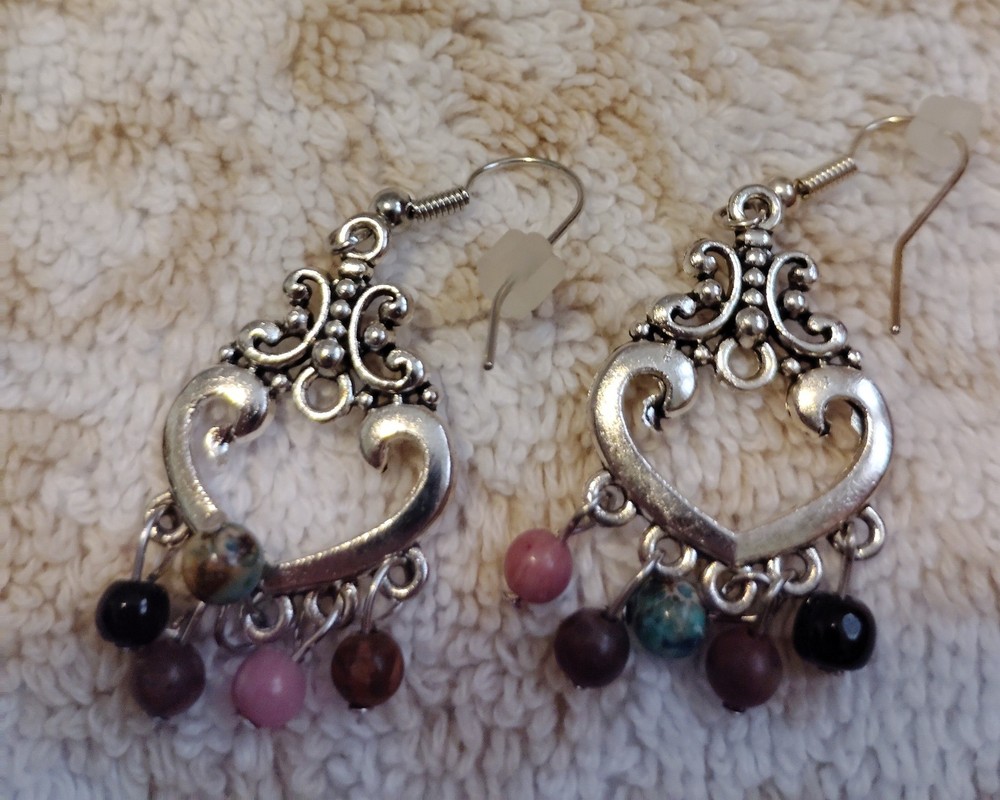 Handcrafted Bracelet / 2 Pair Earrings