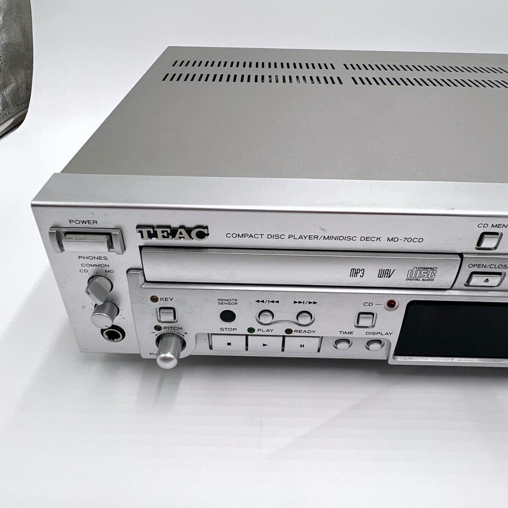 TEAC MD-70CDS CD Player MD Recorder Silver Good