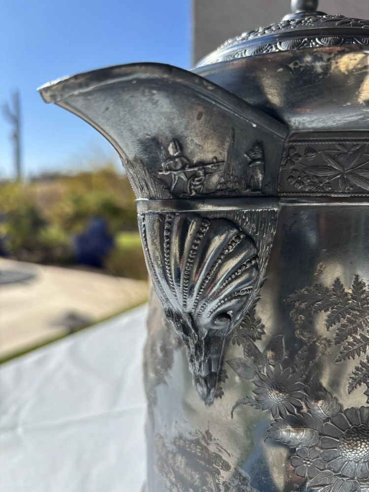 Meridian Silver Plate Pitcher 1868