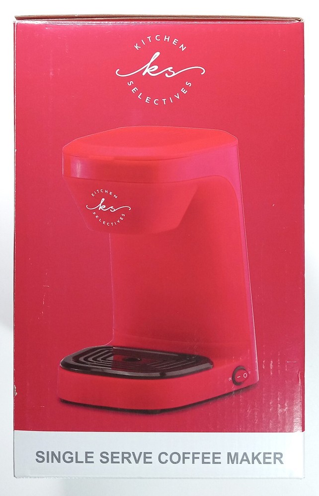 Kitchen Selectives Red Single Serve Electric coffee maker New