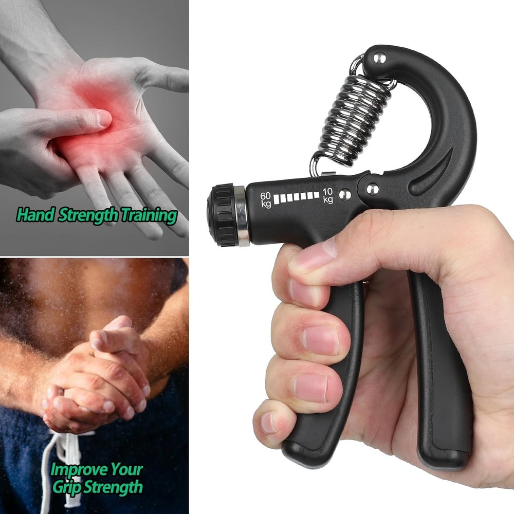 Compact Adjustable Resistance Hand Grip Trainer for Effortless Strength Building