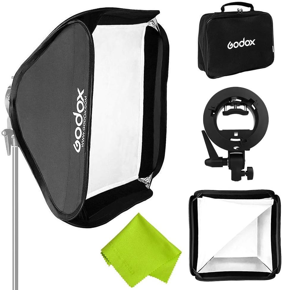 Godox 24"x 24" Foldable Universal Softbox with S-Type Speedlite Bracket