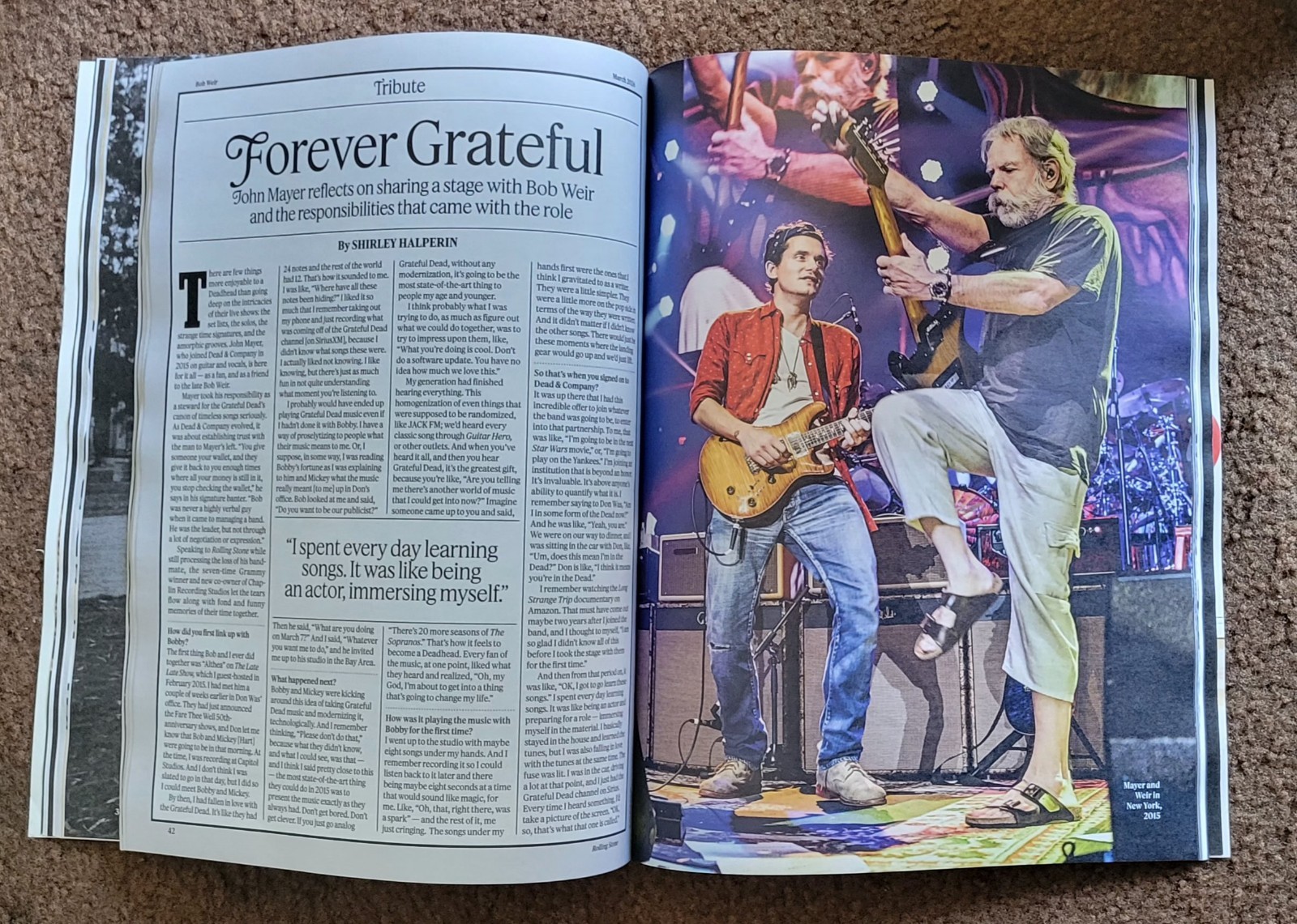 BOBBY WEIR (1947-2026) Rolling Stone Magazine March 2026 THE GRATEFUL DEAD - New