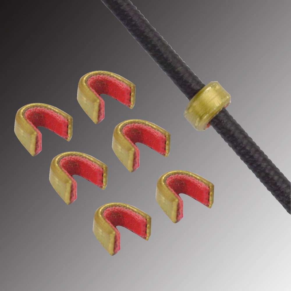 6/12 Archery Bow String Nocking Points Strings Nock Sets Brass Buckle Clip Knock