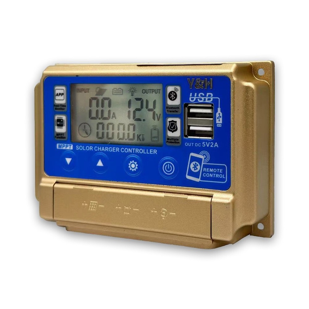 30A MPPT Solar Charge Controller 12V 24V Battery Regulator Display USB APP COMM