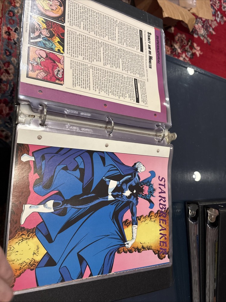 Comic Book Bio Binder
