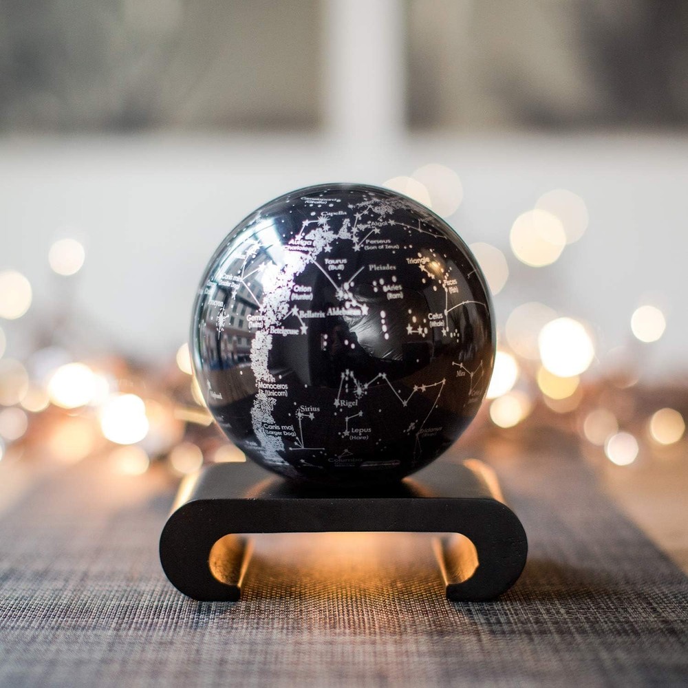 MOVA 4.5" Constellations Rotating Globe – Solar-Powered Star Map Desk Gift