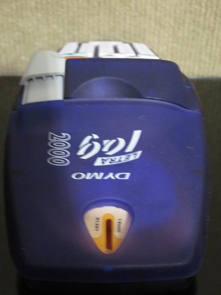 Dymo Letra Tag Blue 2000 Handheld Label Maker Printer