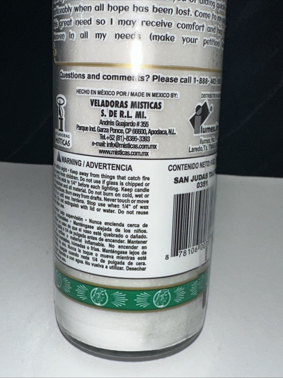 4 PACK--St. Jude Veladora San Judas Tadeo, Religious Candles