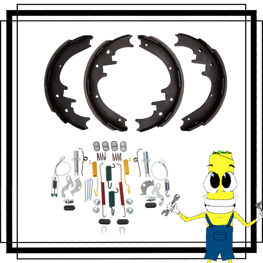 Rear Brake Shoe Hardware & Adjusters Kit for Ford Ranger 1995-2009 10 in Brakes