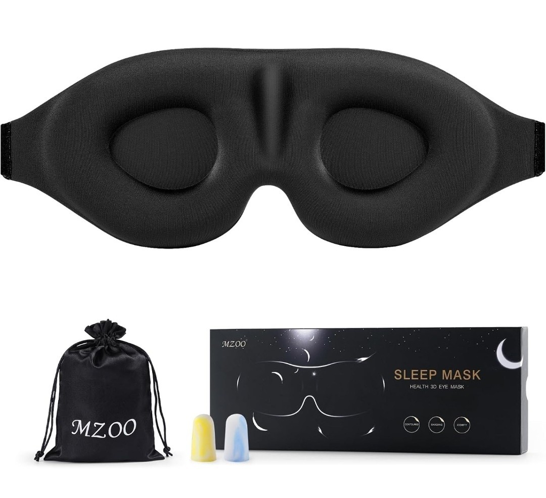Sleep Eye Mask for Side Sleeper Men Women, Zero Eye Pressure 3D Sleeping Mask...