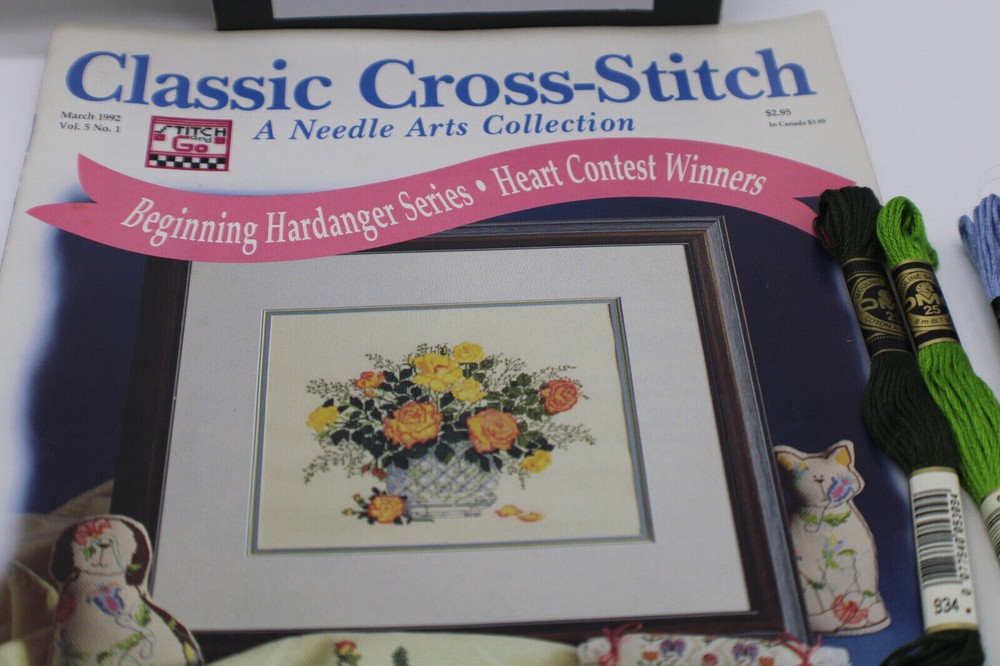 Cross Stitch Patterns With 19 Dmc Floss Skeins