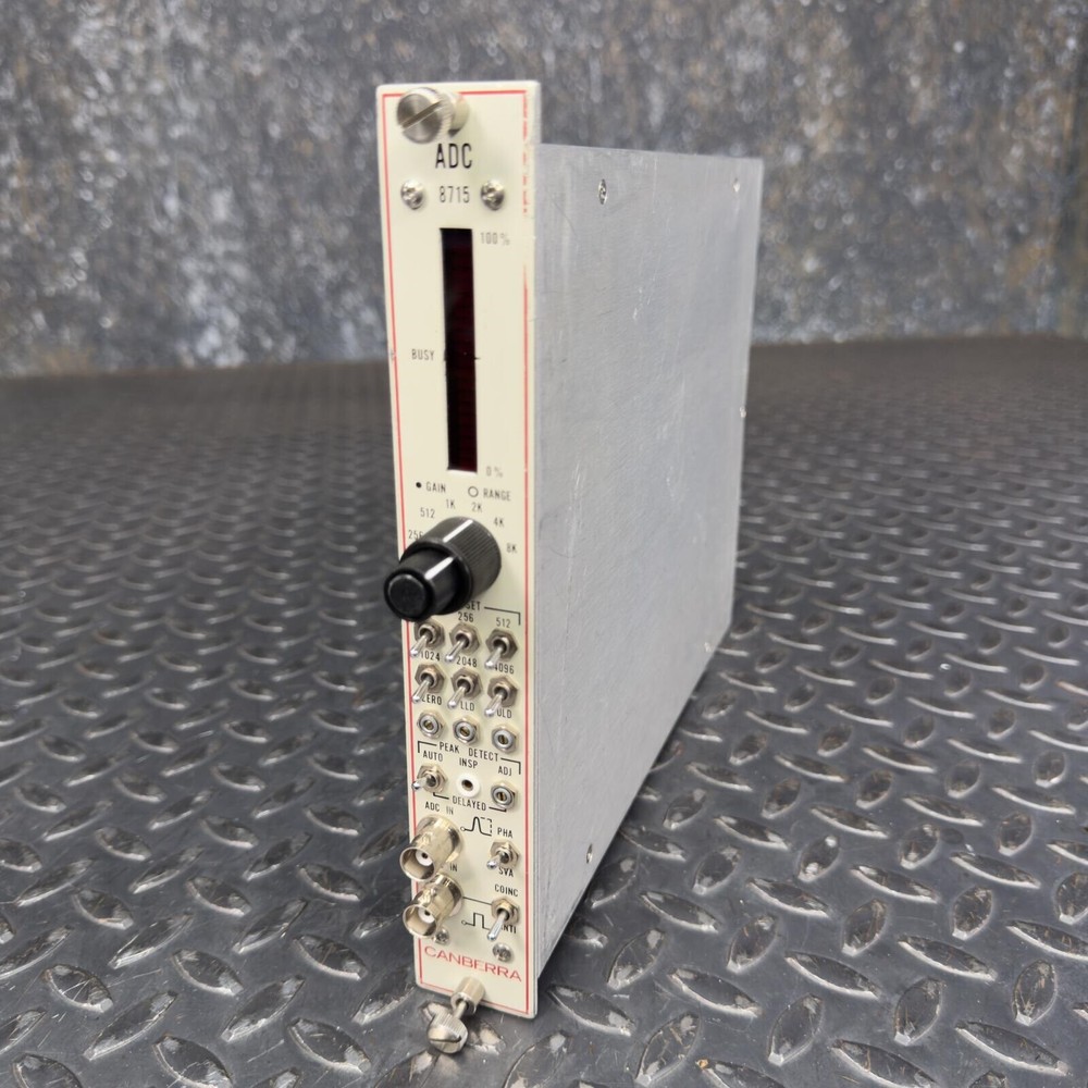 NIM BIN Module Canberra 8715 ADC Converter for Spectroscopy