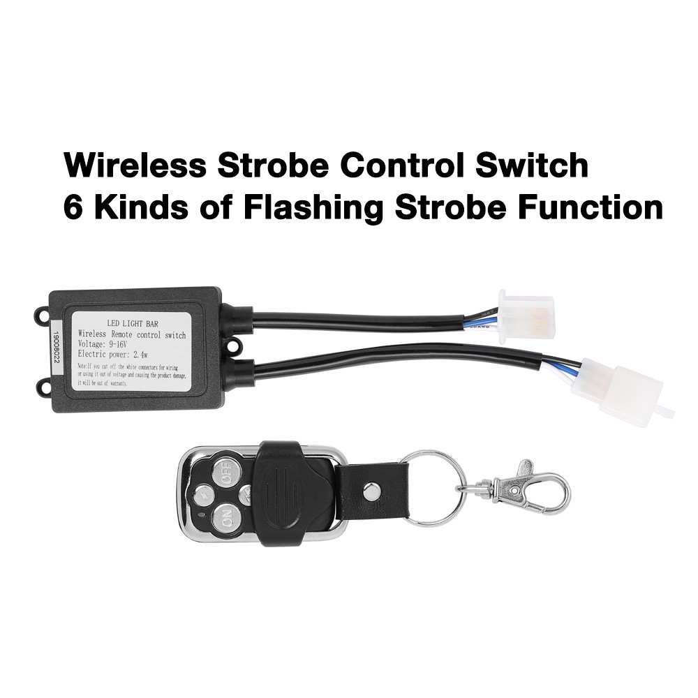 Strobe Switch Wireless Remote Control For Wiring Harness Kit LED Light Bar 12V