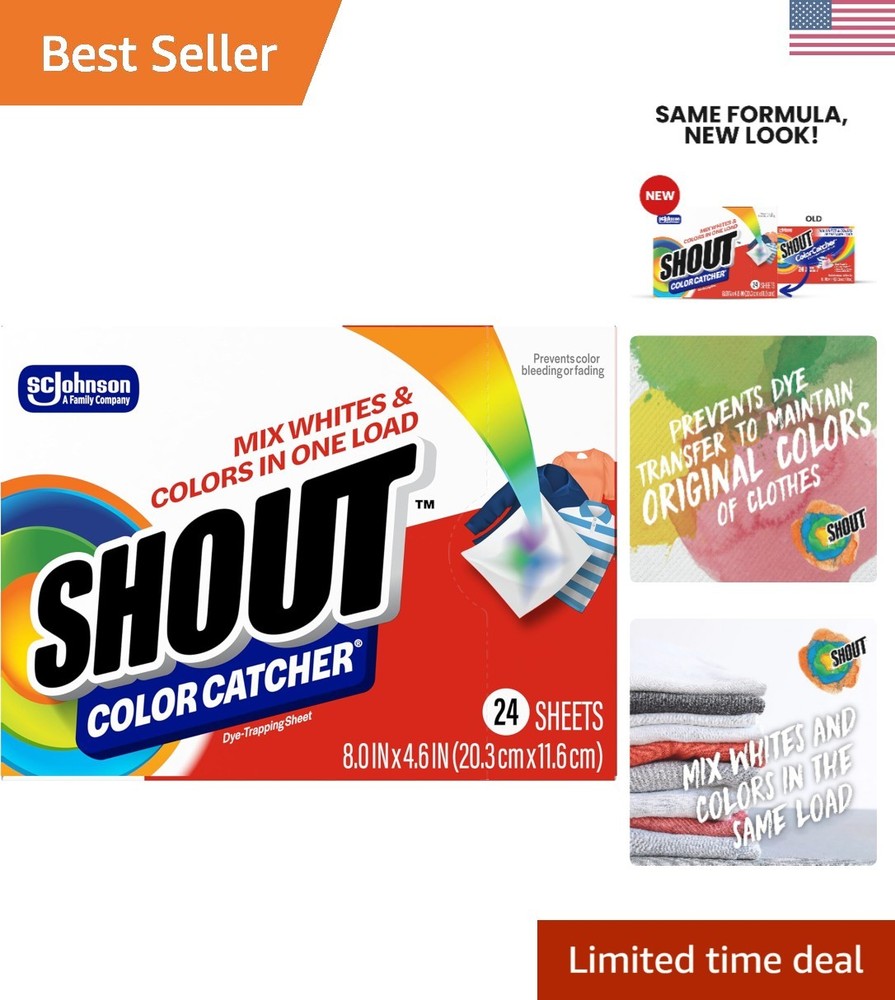 Shout Color Catcher Sheets for Laundry, Allow Mixed Washes, Prevent Color...