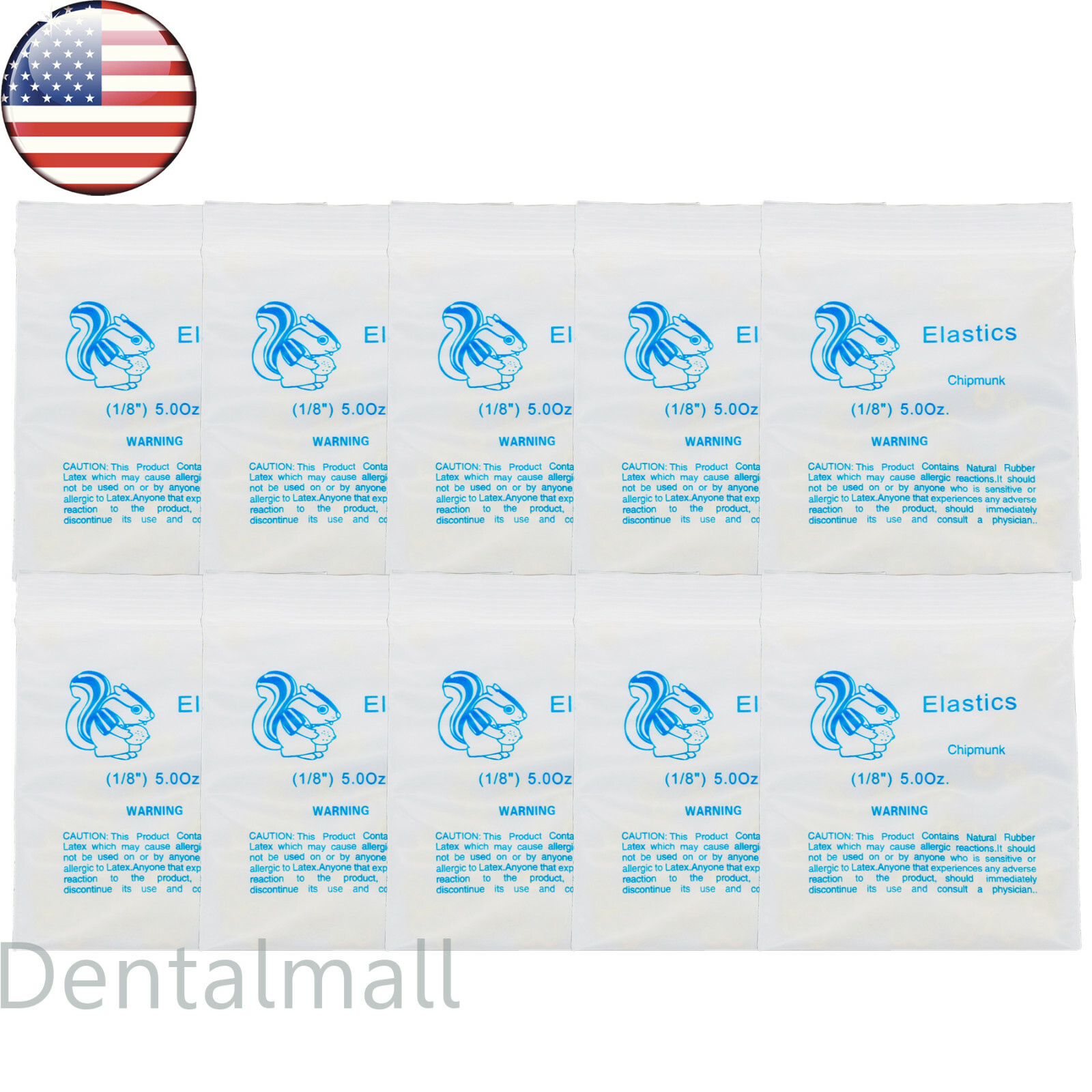 US Dental Orthodontic Rubber Bands Ortho Elastics Latex Braces 3.5 5.0 6.5 OZ