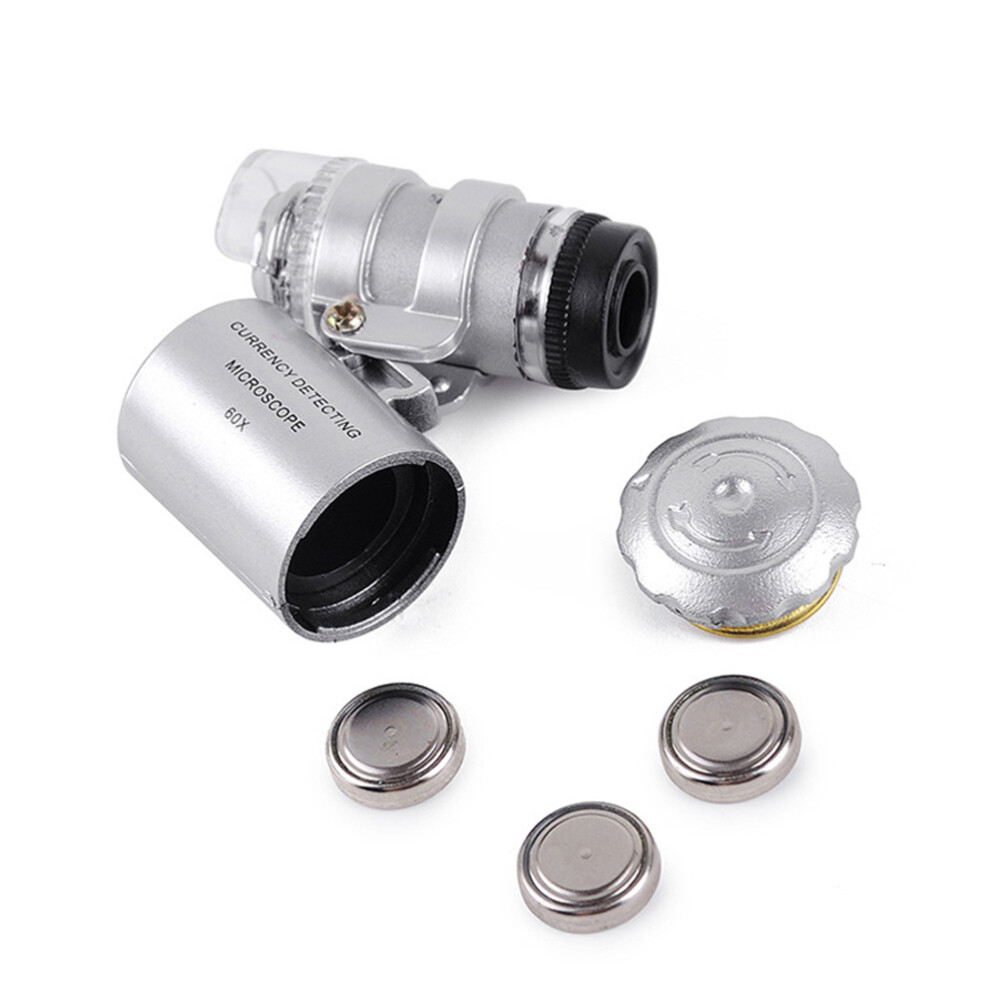 1PC Currency microscope 60x microscope with LED light 60x