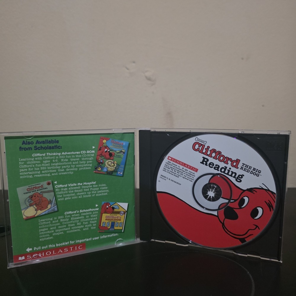 Video Game PC Clifford Learn To Read Game Ages 4-6 Scholastic