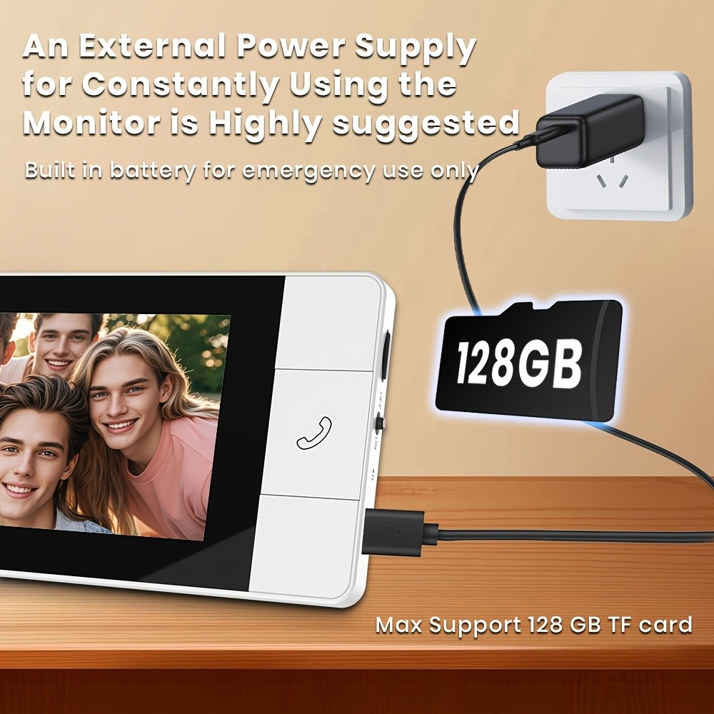 KEPEAK Wireless Doorbell Camera Set