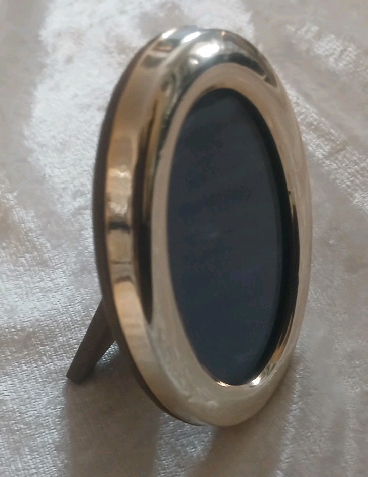 Vintage 800 German Silver Small Oval Photo Frame Signed
