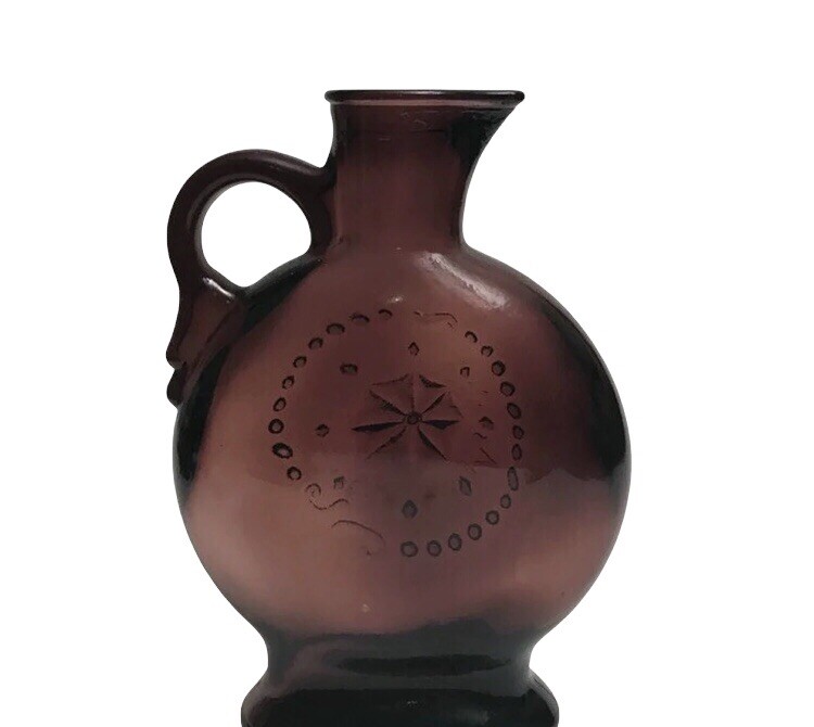 Vintage Mold Blown Amethyst Bottle Pitcher