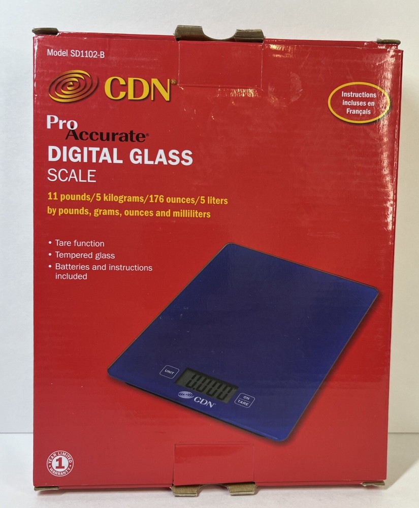 CDN ProAccurate 11 lb Digital Portion Control Scale - Small Profile SD1102-B