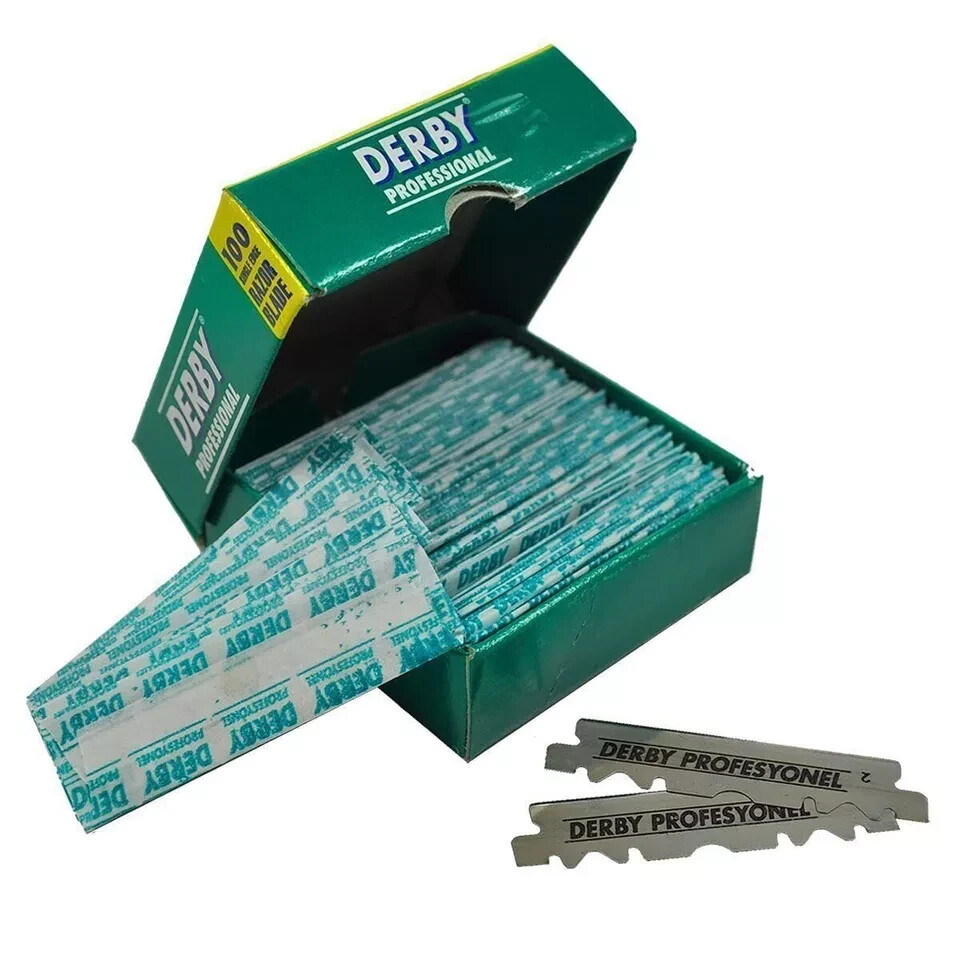 100 Derby Professional Single Edge Razor Blades