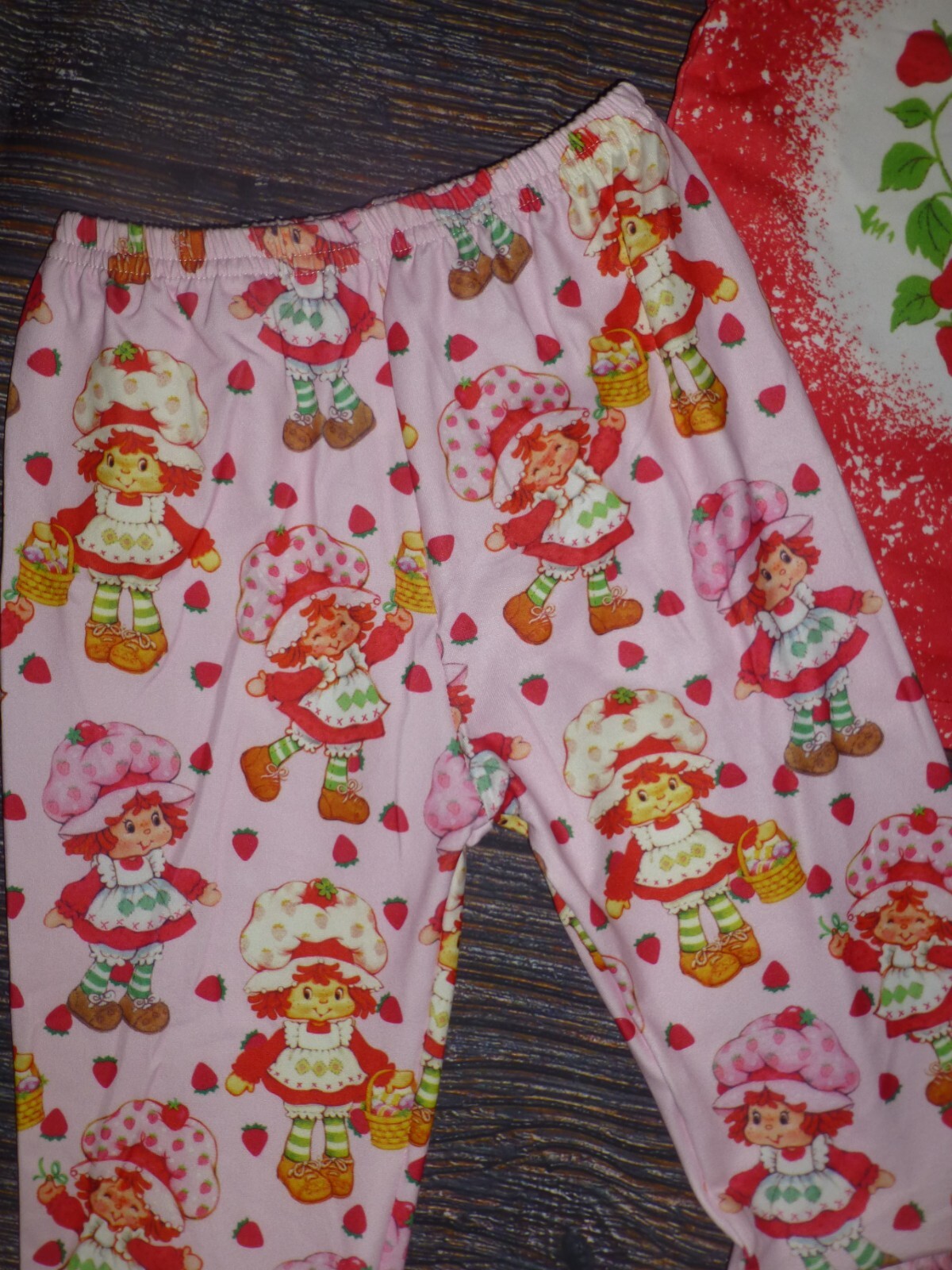 NEW Boutique Strawberry Cartoon Girls Bell Bottom Outfit Set