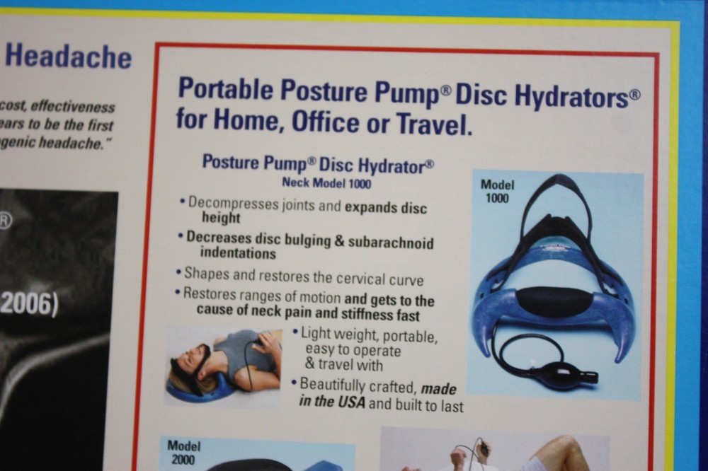 Posture Pump Neck Cervical Disc Exerciser Model 1000 EUC